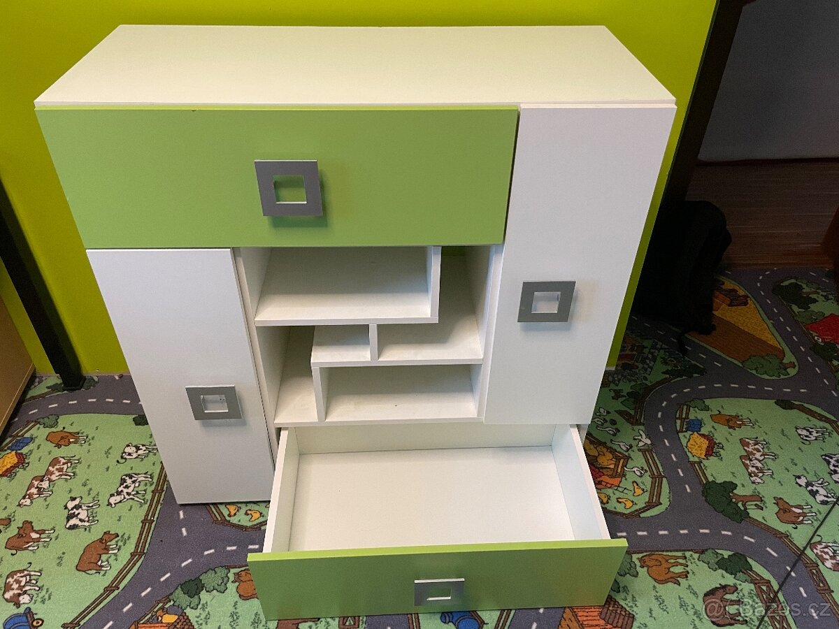 Dětská komoda, skříň 2 stejné kusy - 4