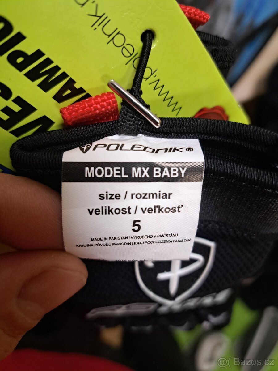 Poledník rukavice rs race series vel. 5 - 4