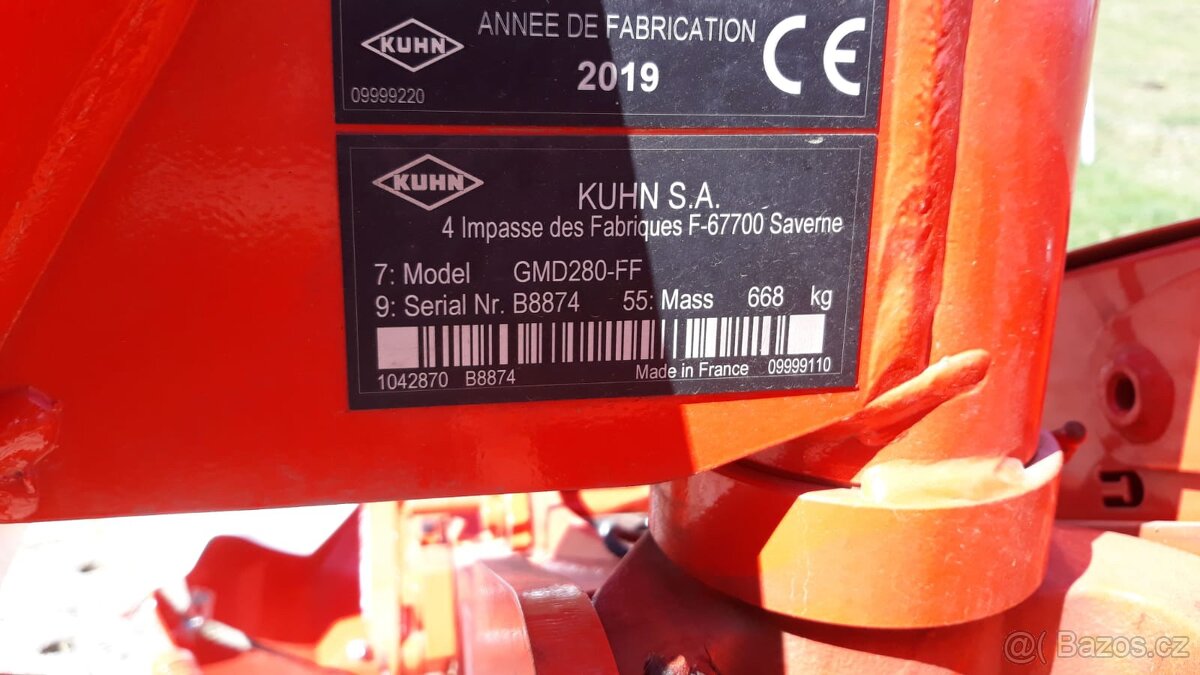 Kuhn GMD 280 - rotační sekačka - 4