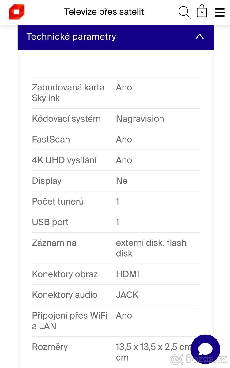 Skylink 4K/UHD sat.přijímač MZ-104 - 4