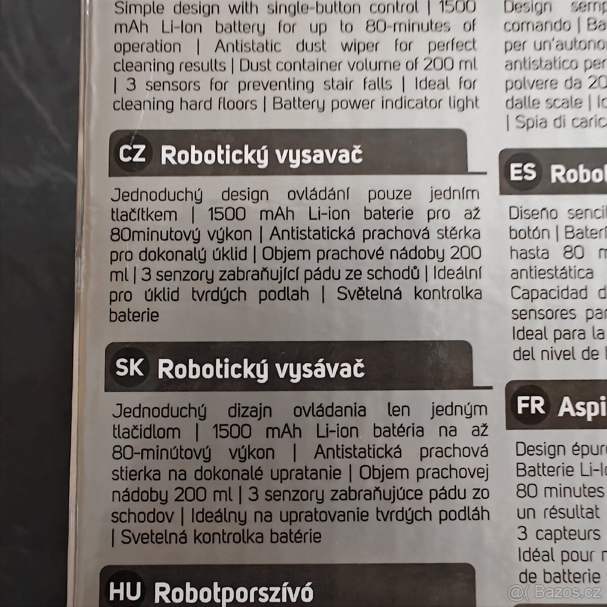 Robotický vysavač Sencor SRV 1000SL - 4