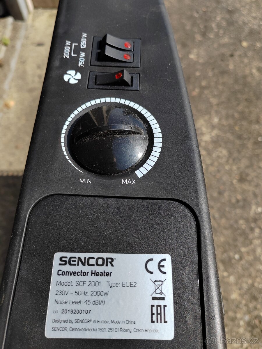 SENCOR SCF 2001 EUE2 - topení - přímotop - 4