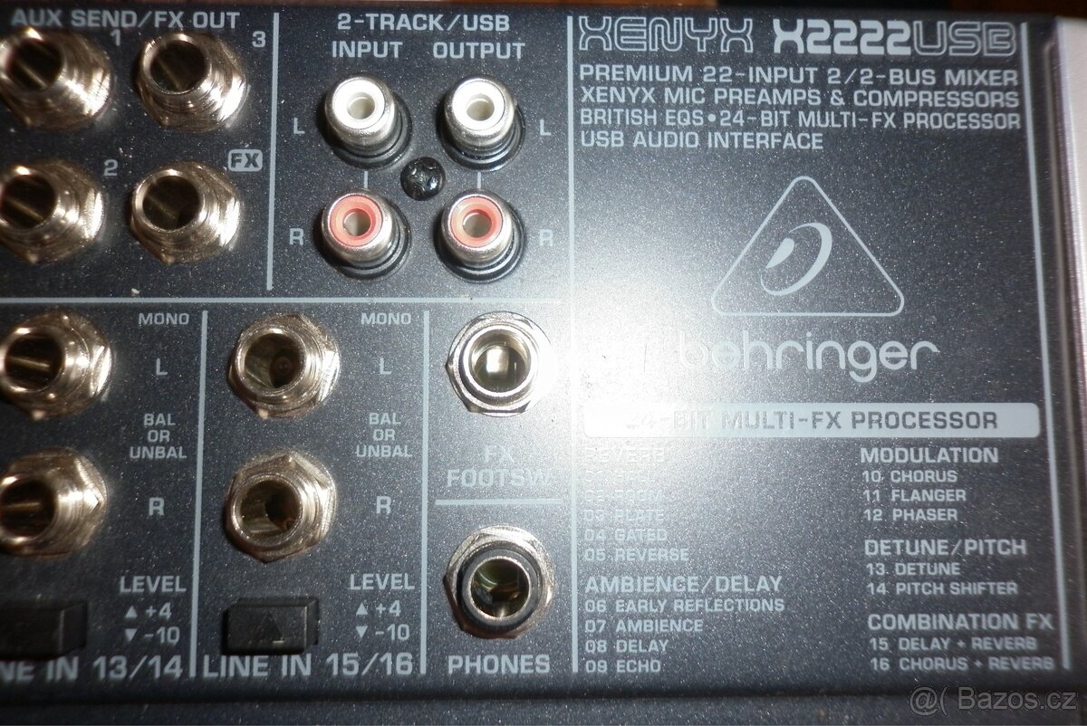 Prodám mixážní pult Behringer Xenyx X2222USB - 4