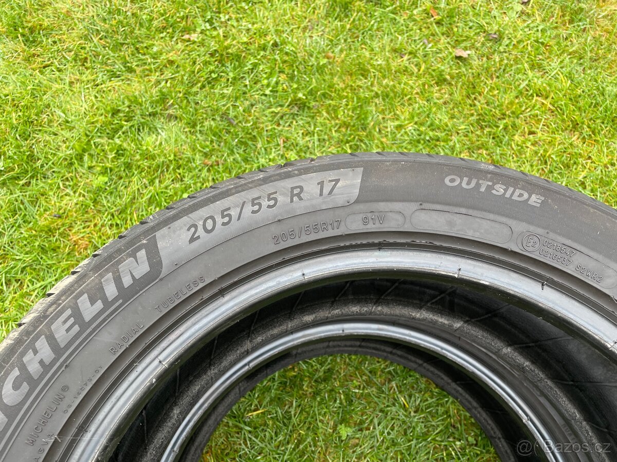Prodám-Sada Letních pneu 205-55-17-91V Michelin - 4