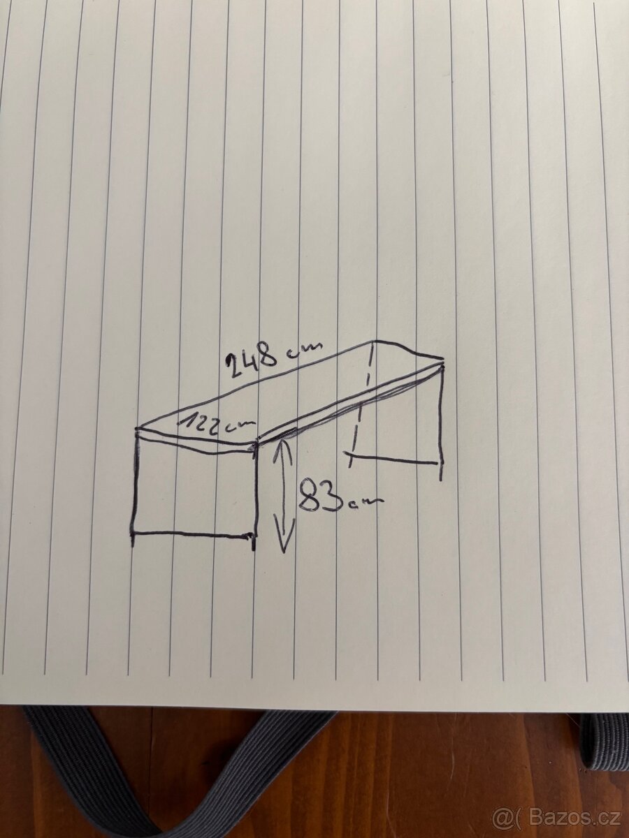 Masivní jídelní nerozkládací stůl - dub - 4