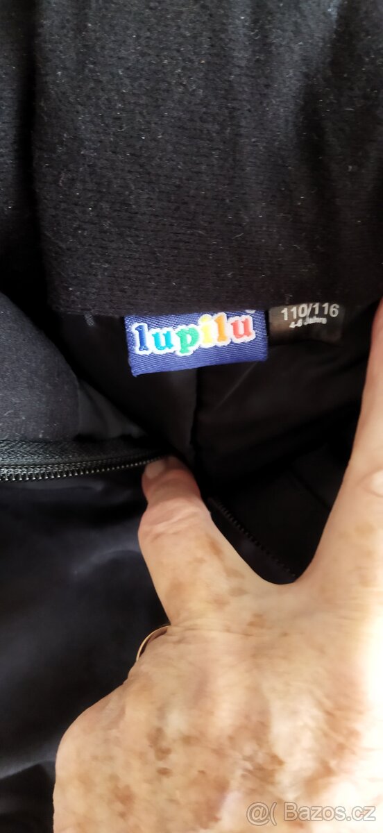 Dětské zateplené kalhoty s laclem vel. 110 a 116 - 4