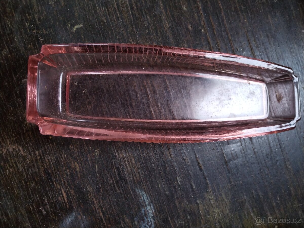 Dvě skleněné misky antik - 4