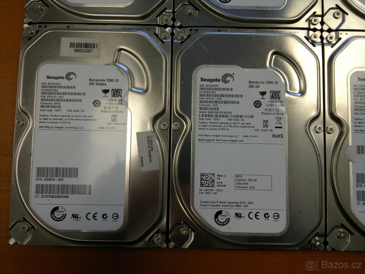 Pevné disky (HDD) Seagate 250Gb SATA, 3.5". - 4