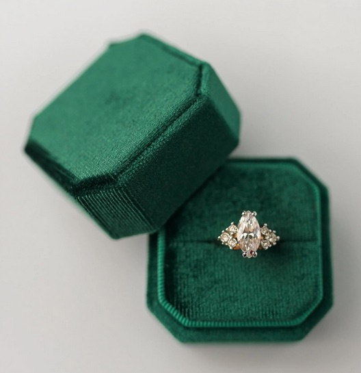 Starožitná malachitová škatulka - 4