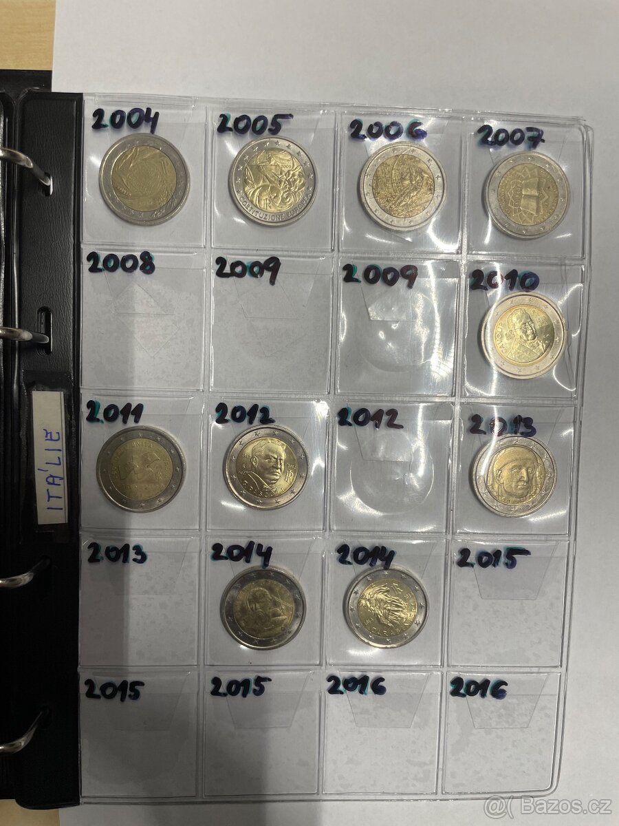 Prodám 2€ mince od 3€ - 4