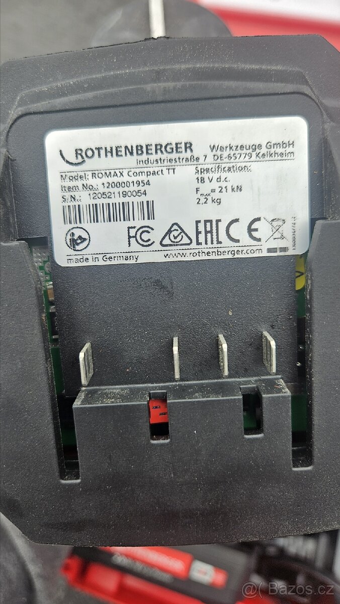 Akumulátorová lisovačka Rothenberger ROMAX Compact TT - 4