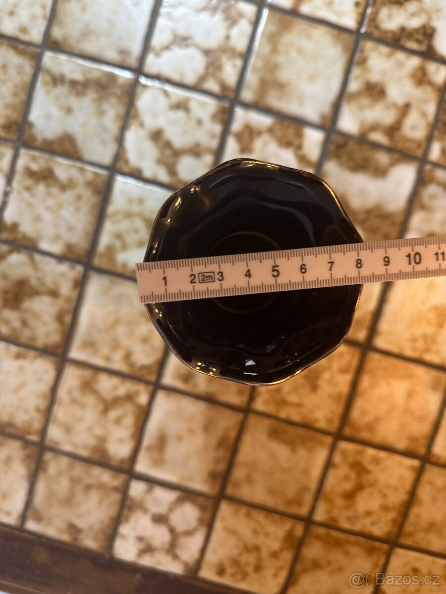 Elegantní dekorační váza "Kobalt a Zlato". - 4