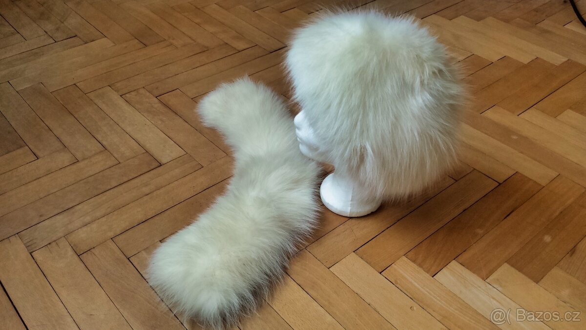 Čepice a límec z polární lišky - 4