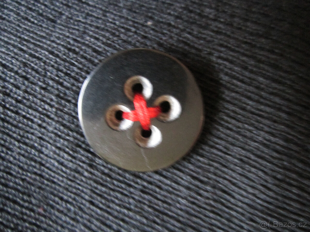 Černý kabát vel. M/38, 55% len a 45% vlna - 4