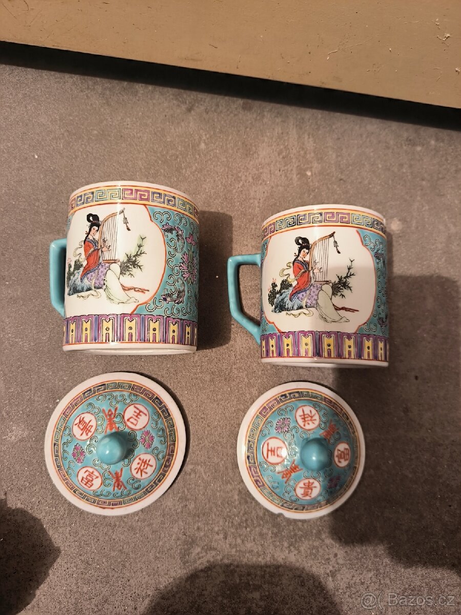 retro hrnek hrníček čínský - 4