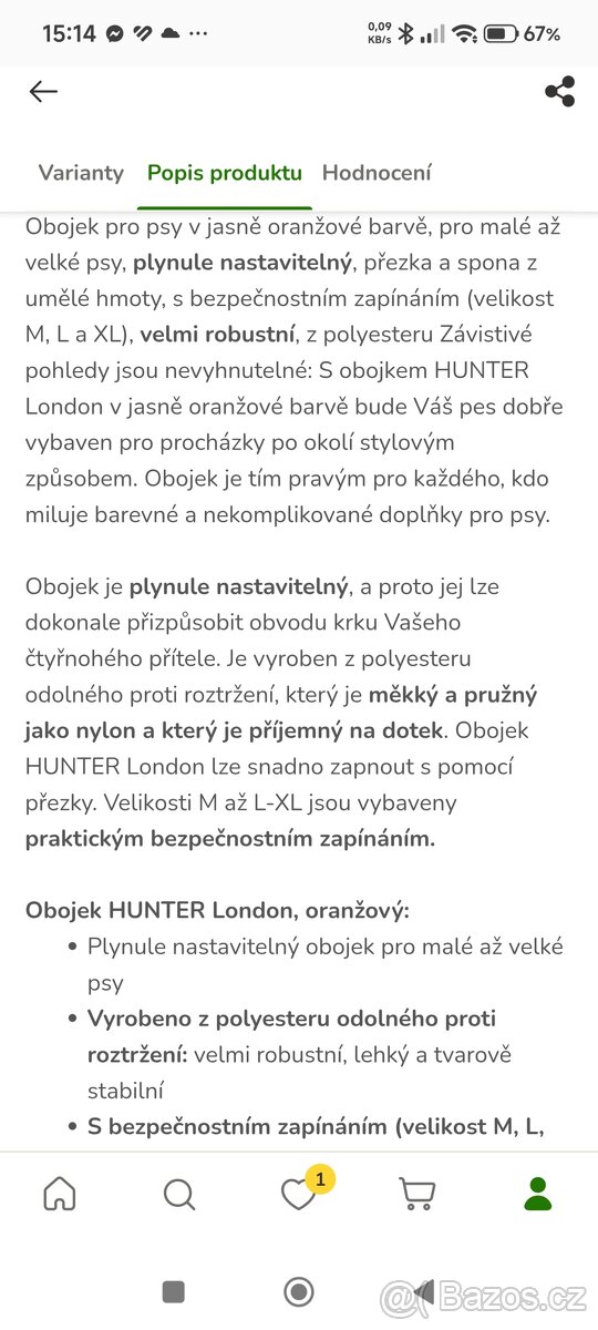 HUNTER London obojek - 4