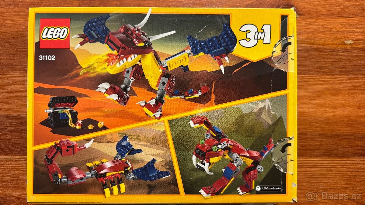 LEGO Creator 31102 3in1 Ohnivý drak - 4