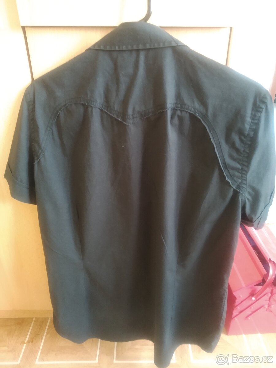 Pánská černá košile Diesel (XL) - 4