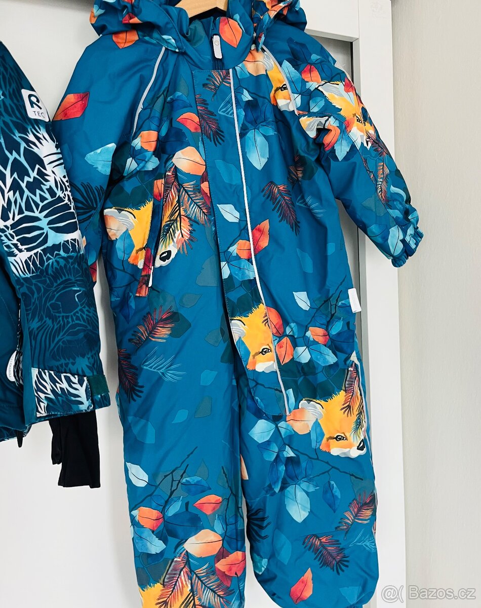 Zimní bundy, oteplováky a kombinéza, vel. 104, 110 - 4