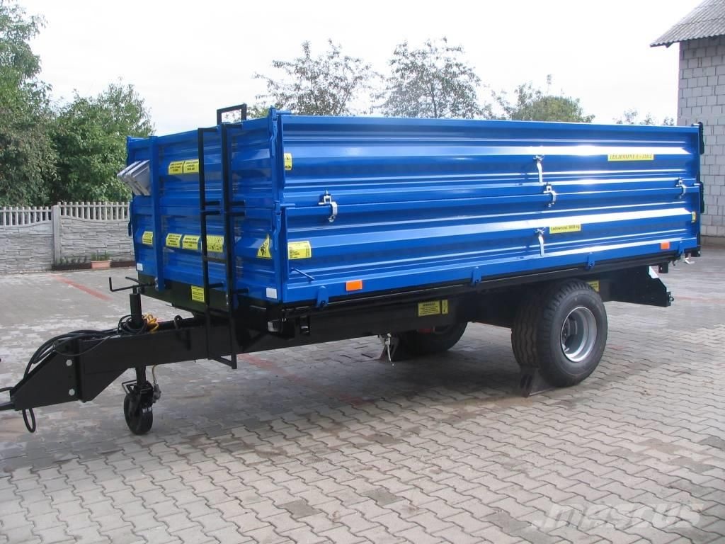 Třístranný sklápěci vlek, nosnost 5000 kg, na SPZ - 4