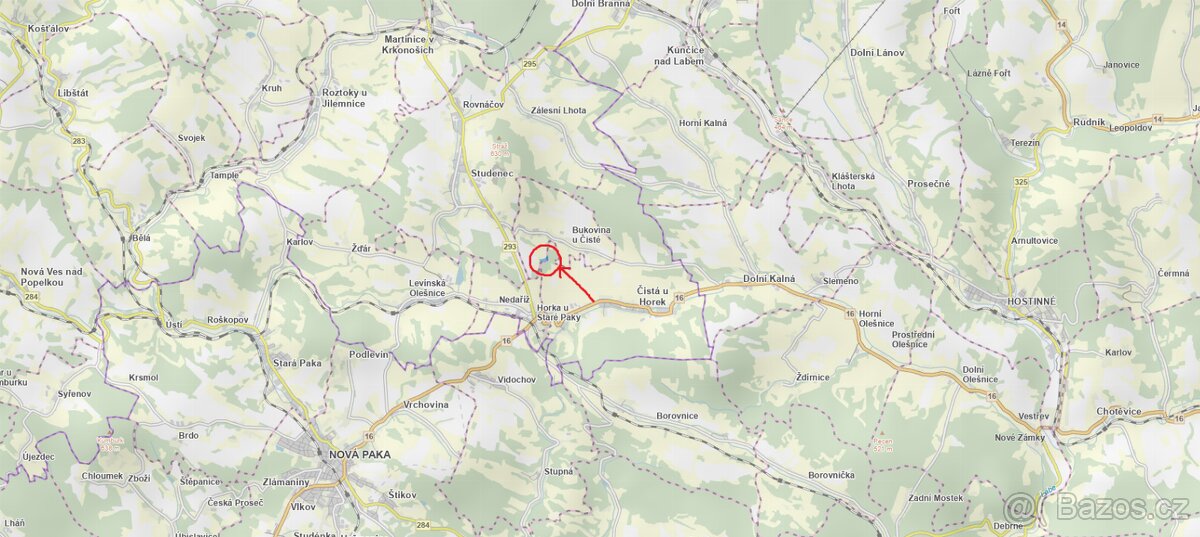 Prodám lesní pozemky v k.ú. Bukovina u Čisté. - 4