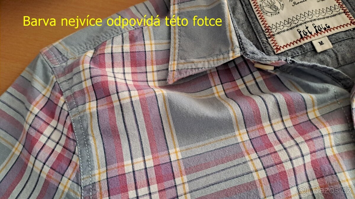 Pánská slim kostkovaná košile Fat Face/M/2x56cm - 4