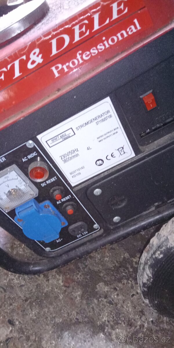 Elektrocentrála Kraft&Dele 1,3kW 230V - 4