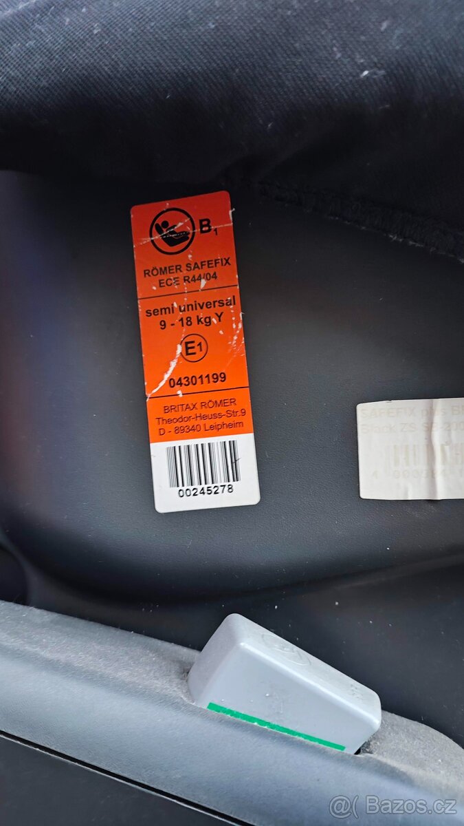 Dětská autosedačka Britax safefix - 4