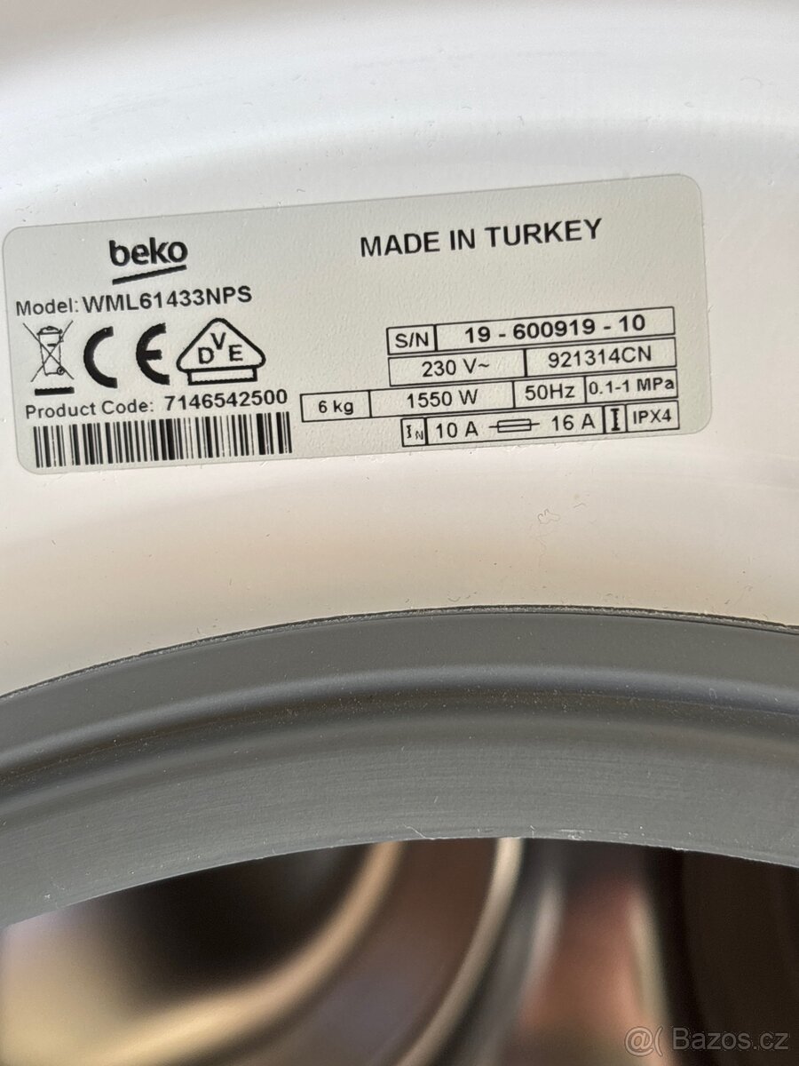 Pračka Beko WML61433NPS - 4
