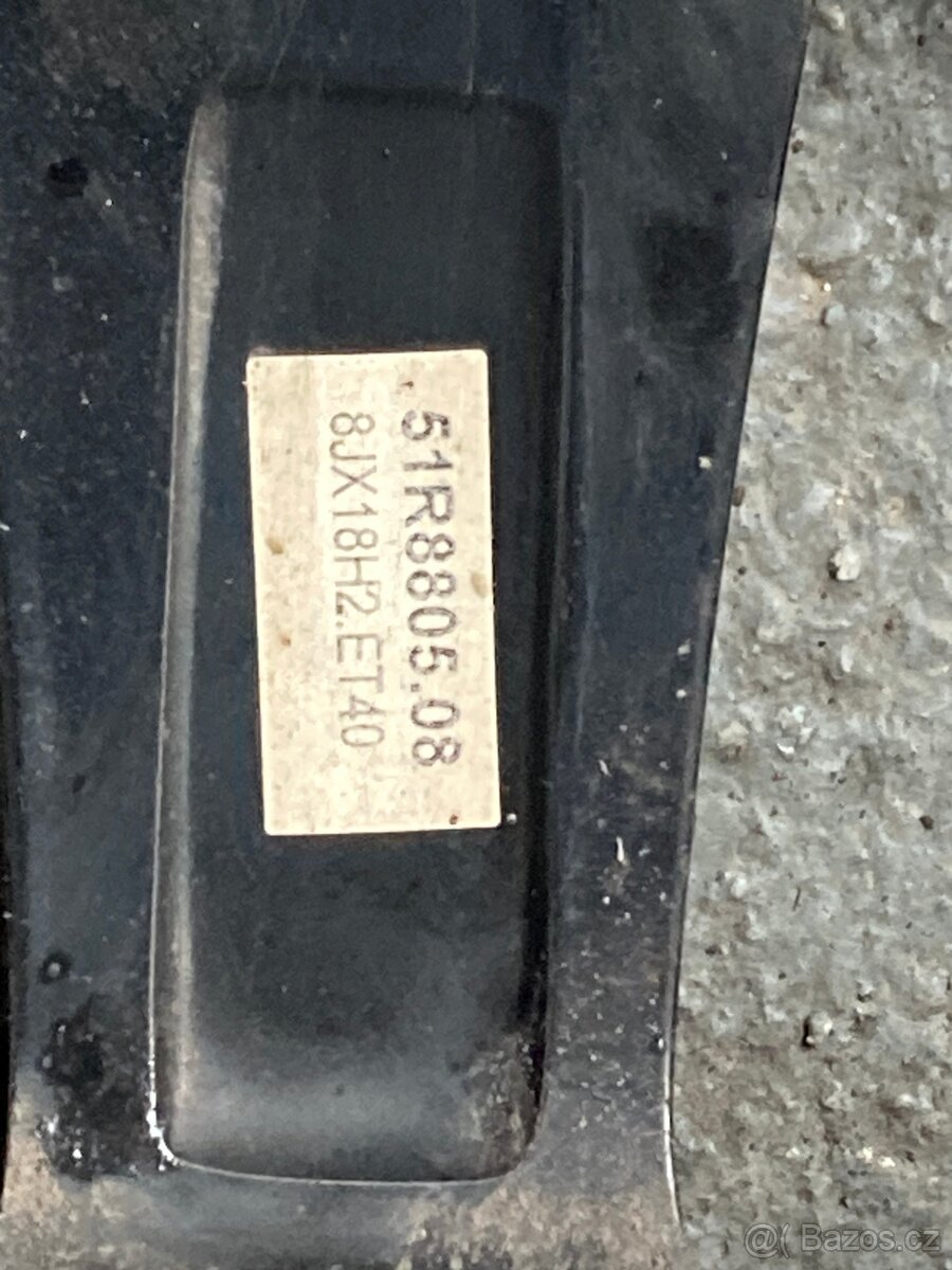 Prodam nebo Vyměnim Alu kola RONAL R18 5x114,3+ zimní pneu - 4