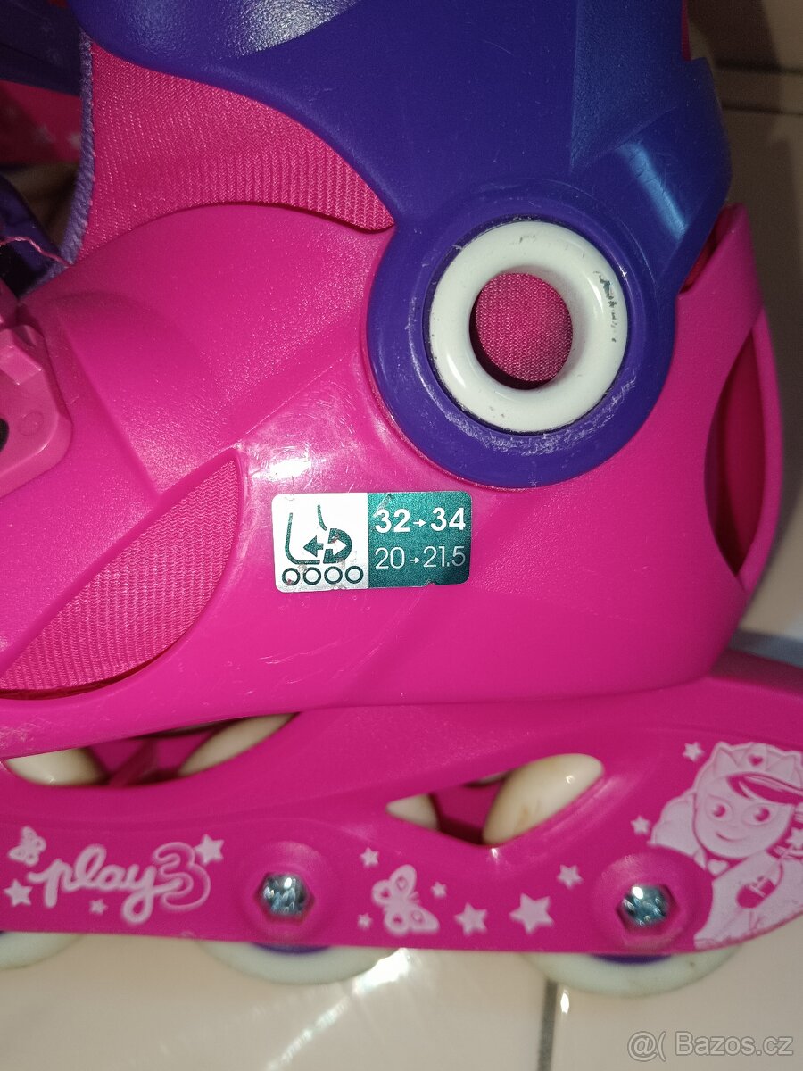 Prodám dívčí rostoucí kolečkové brusle - 4