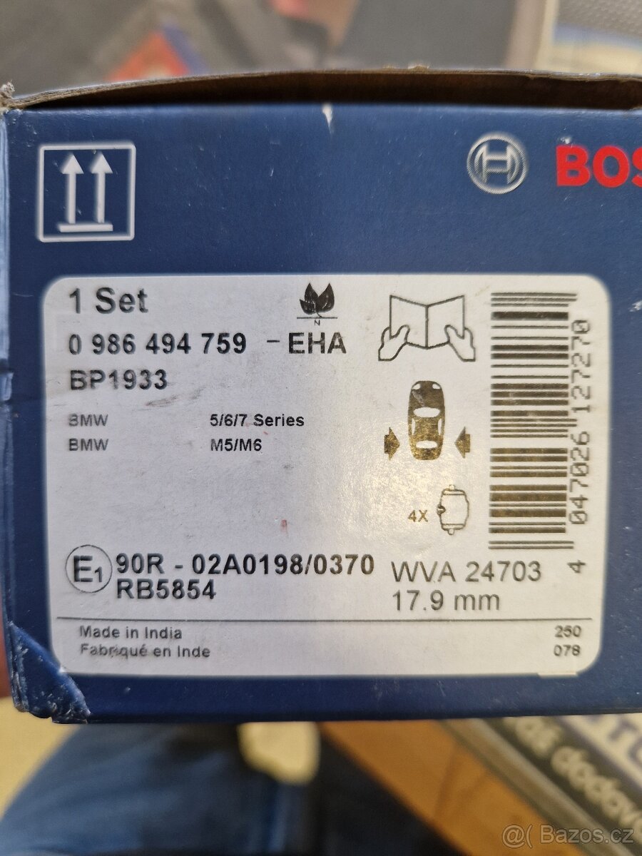 Brzdové obložení zadní - 4