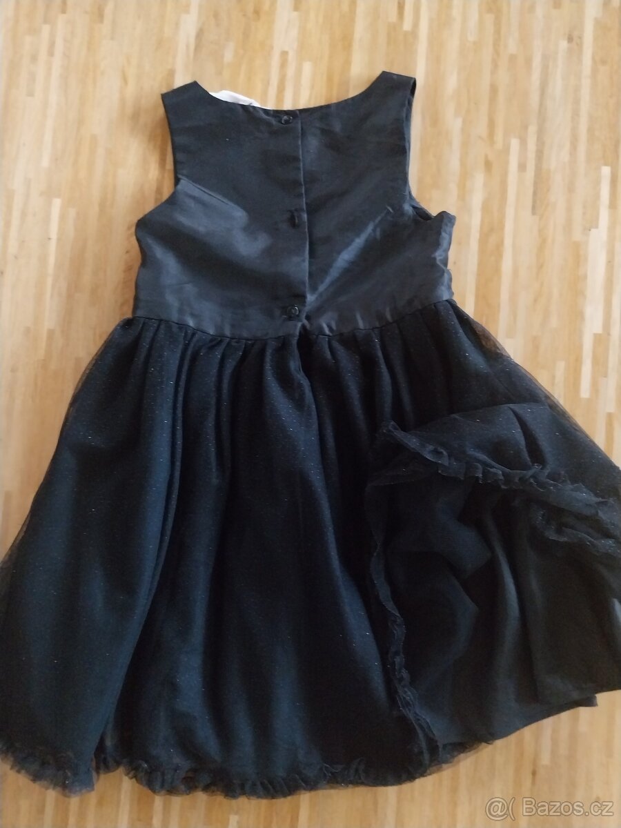 Černé šaty zn. H&M v. 128 - 4