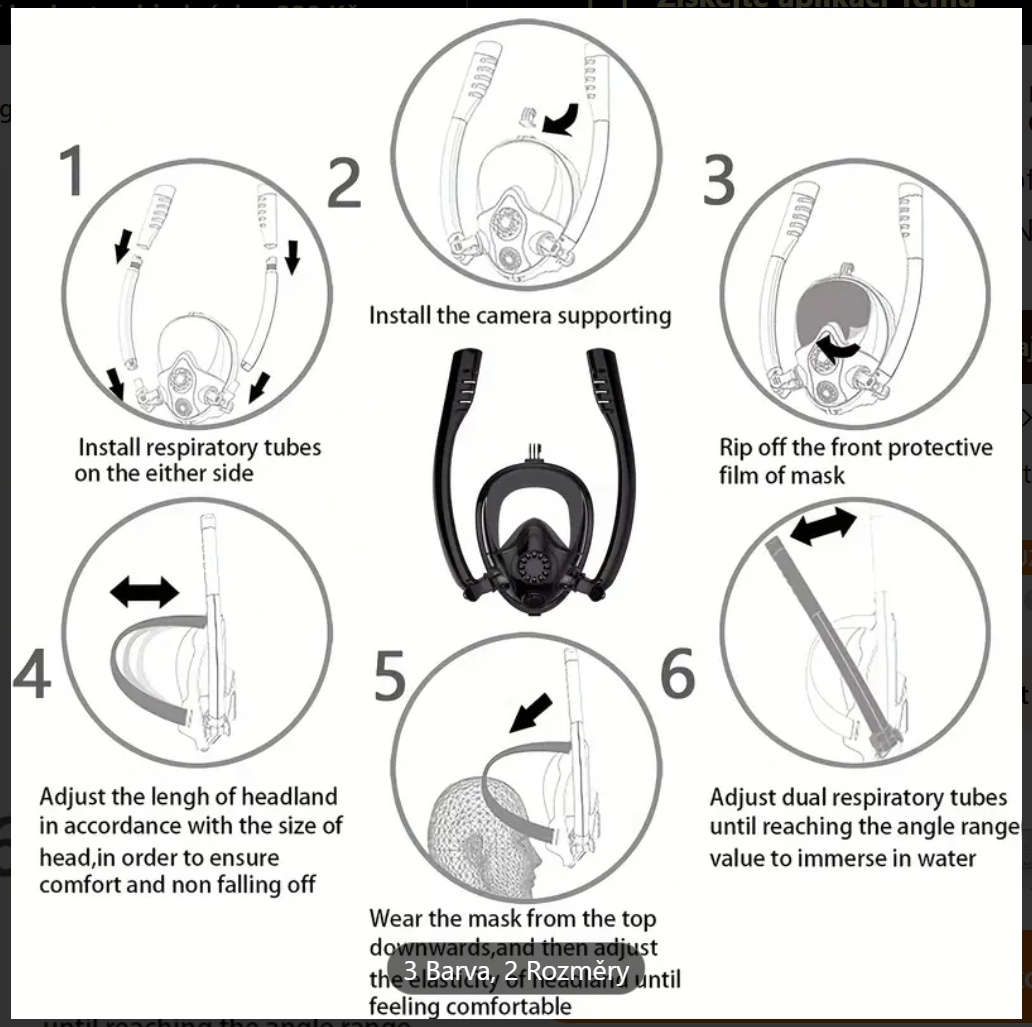 Mini potápěčské vybavení – sportovní šnorchlování - 4