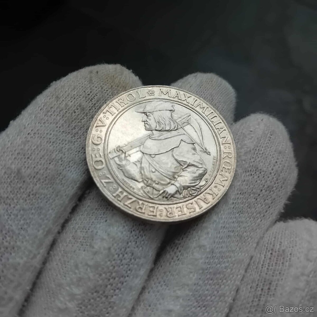 Vzácný stříbrný 2 zlatník 1885 Střelby Innsbruck - 4