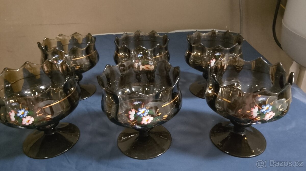 Sada krásných malovaných sklenic - 4