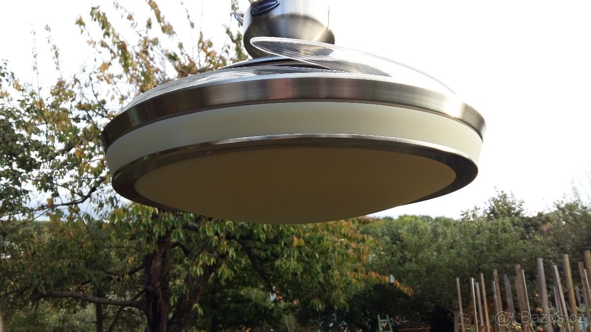 Stropní ventilátor s výsuv. lopatkami a svítidlem - 4