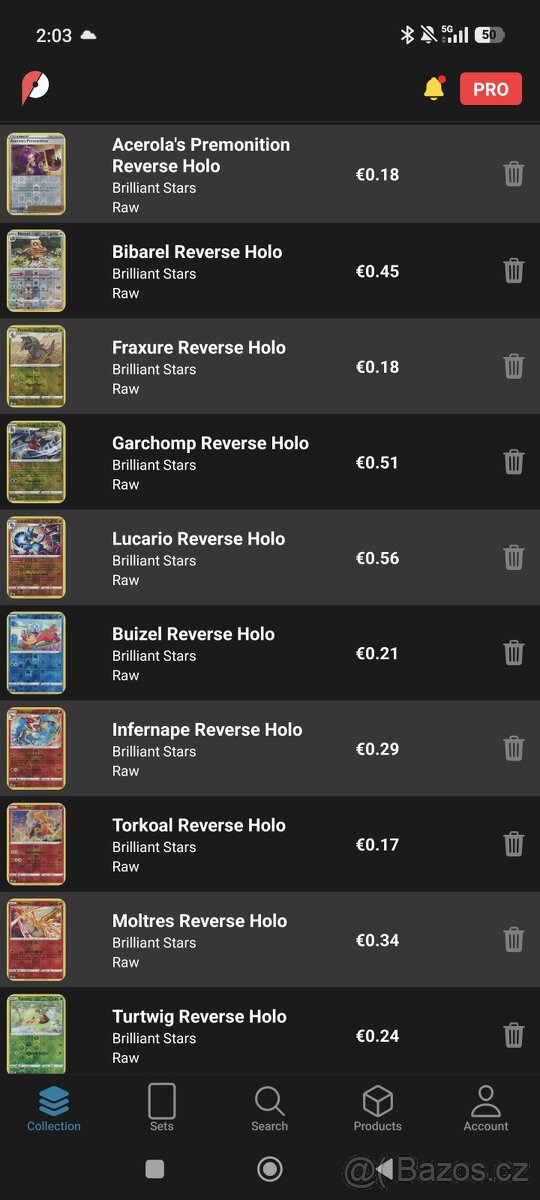 Sháním tyto Pokémon TCG karty. - 4