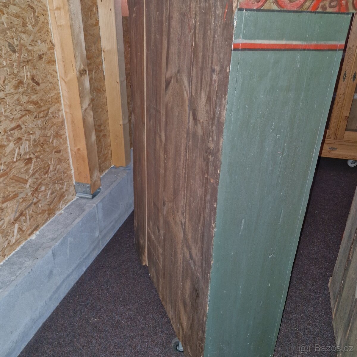 Starožitná skříň malovaná - 4