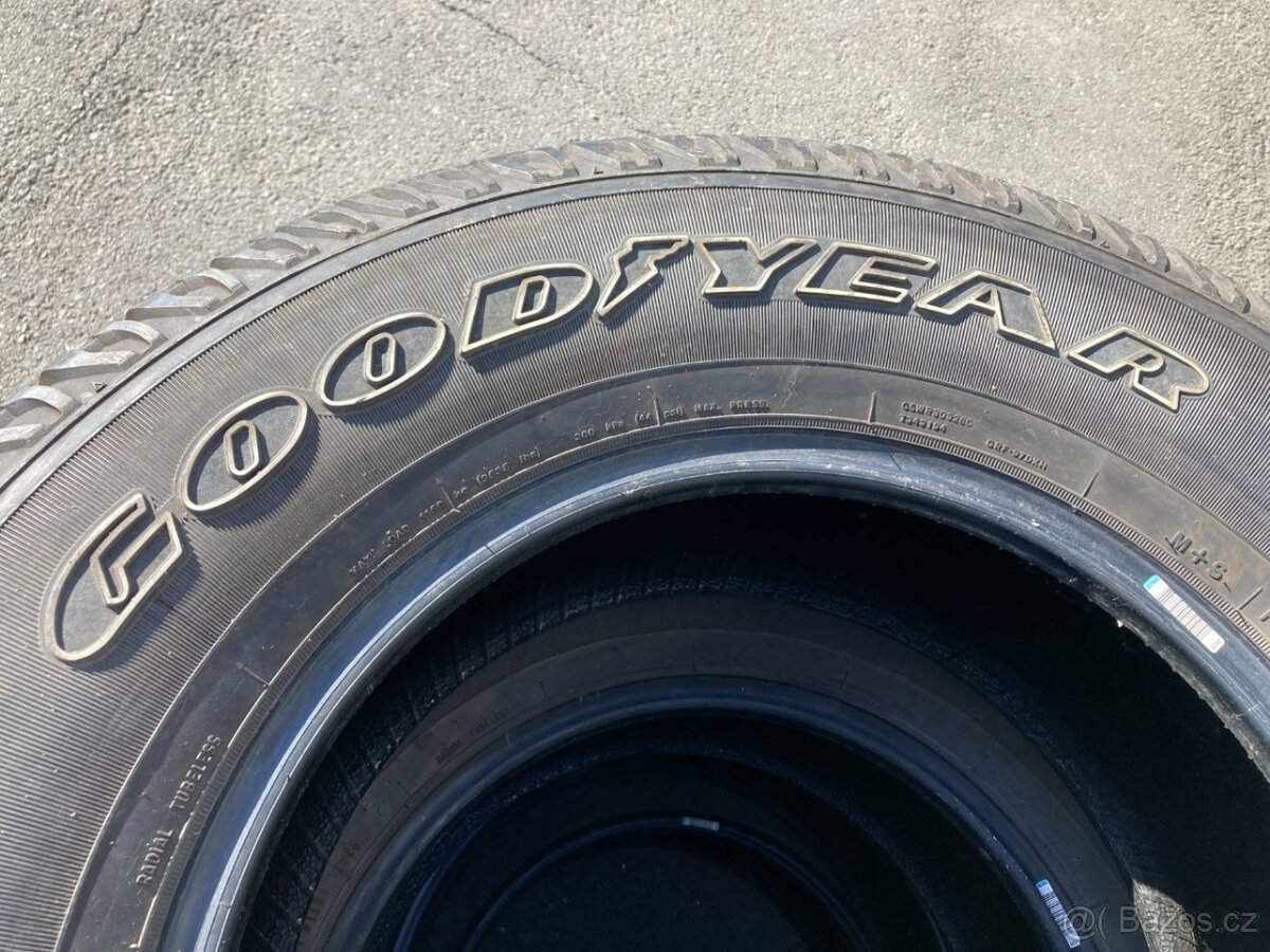 Pnematiky WRANGLER 255/75R17 GOOD YEAR 7,5 mm M+S