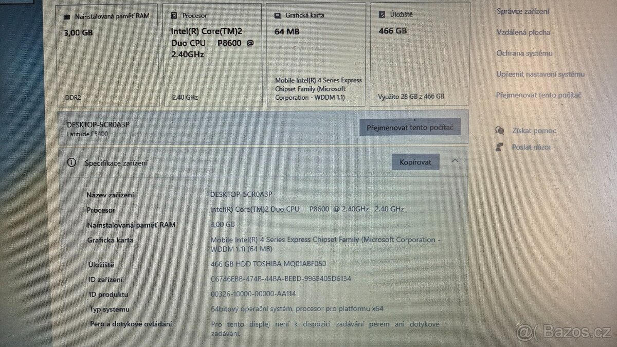 Notebook DELL Latitude E5400 - 4