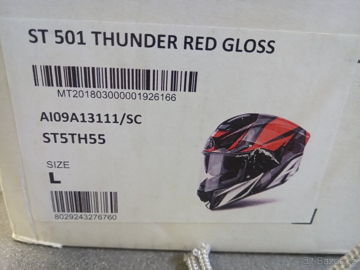 helma Airoh ST501 thunder red gloss - 4