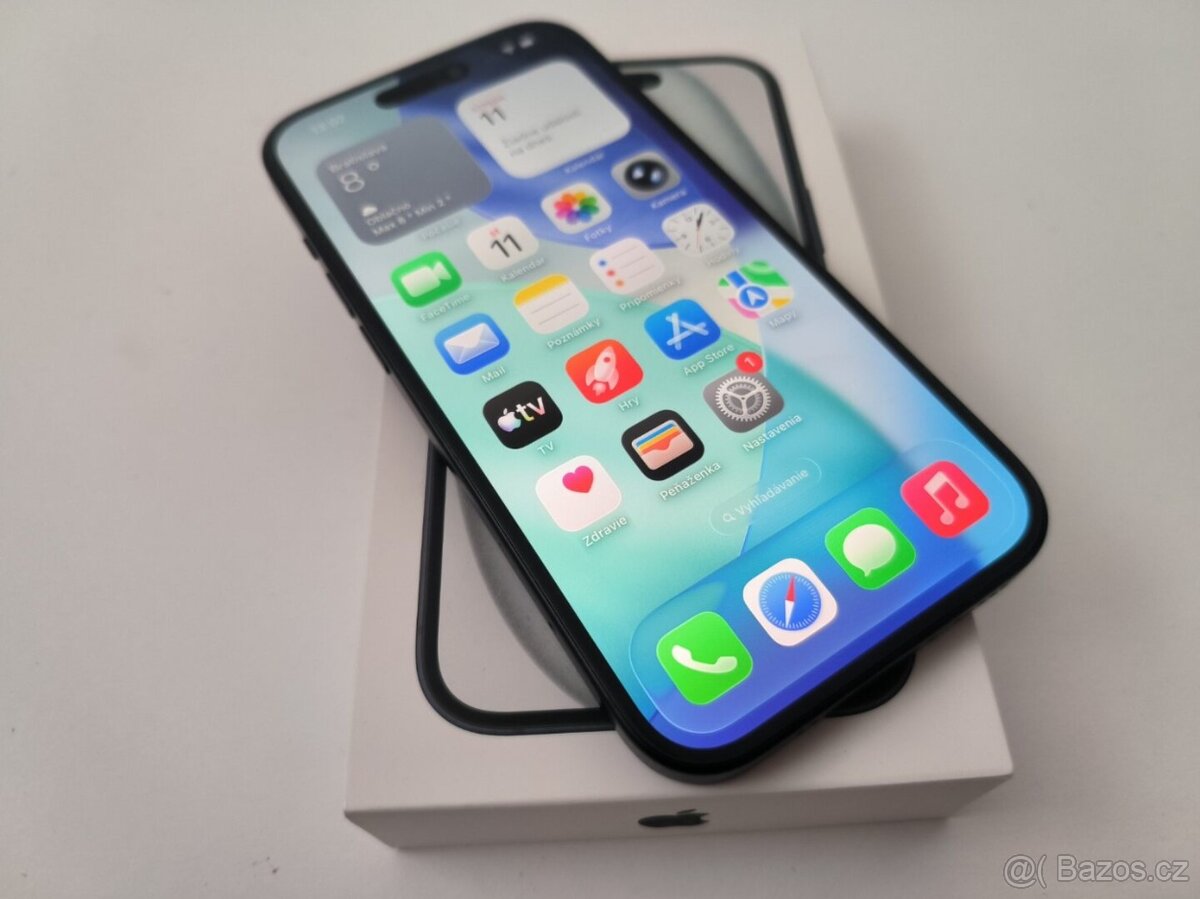 apple iphone 15 128gb Midnight / Batéria 100% - 4