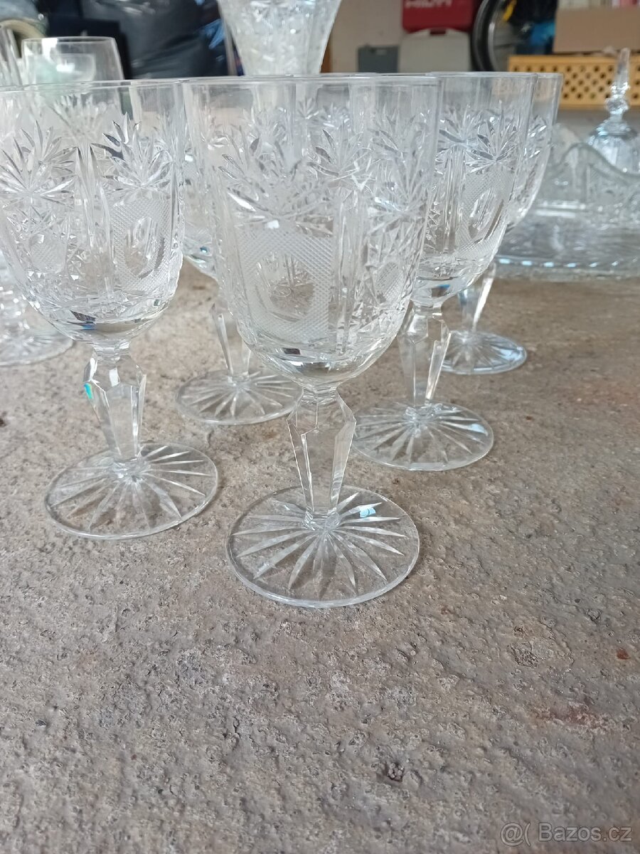 Křišťálové sklenice, nekolik sad - 4