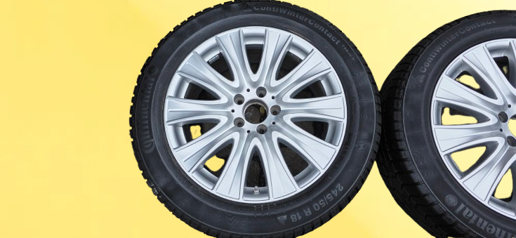 18" disky Mercedes S (W222) + zimní pneu 245/50/18 - pošlu - 4