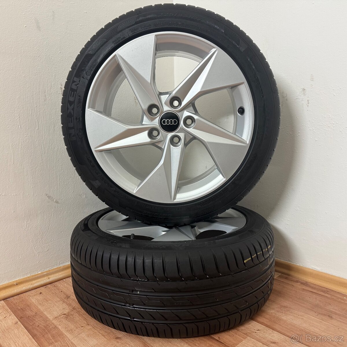 AUDI A3/VW GOLF 5x112 R17 ET46+LETNÍ 225/45R17 7mm - 4