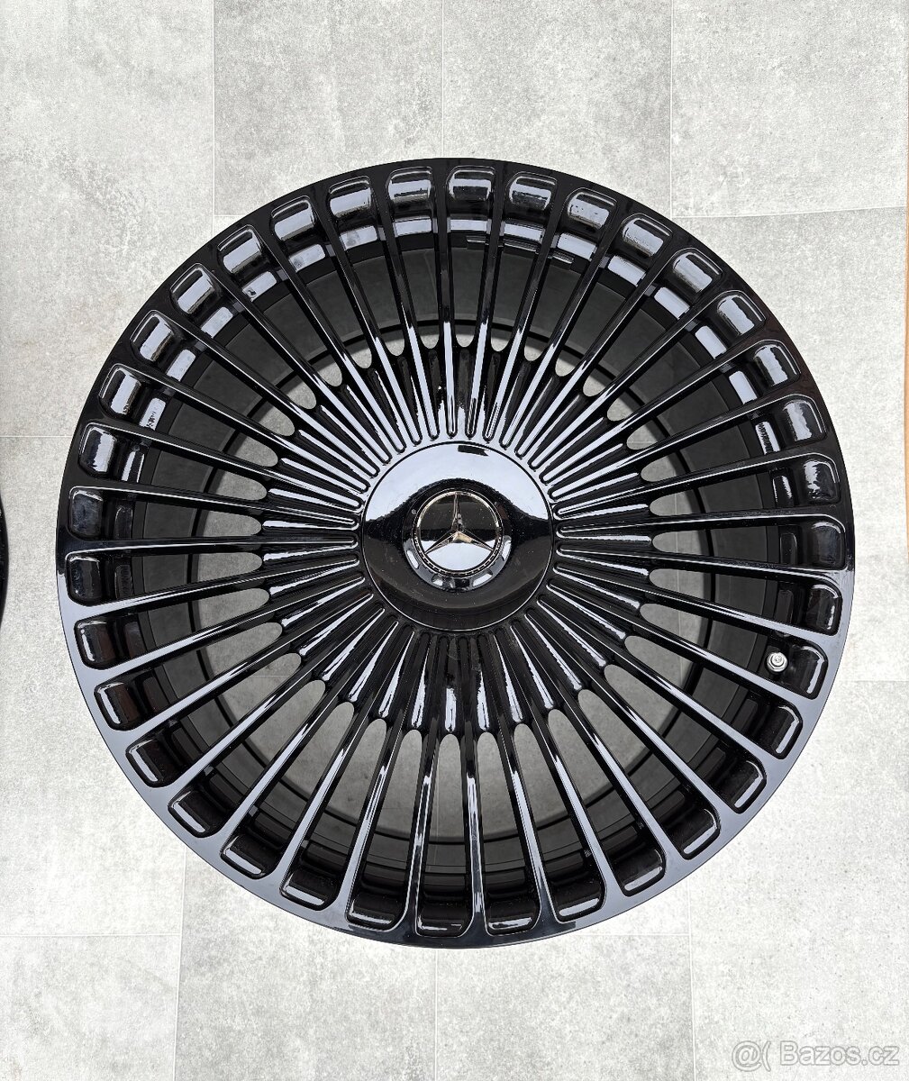 R21 21” Sl63 Maybach Kola Alu Mercedes R21 Černý Lesk - [24. - 4