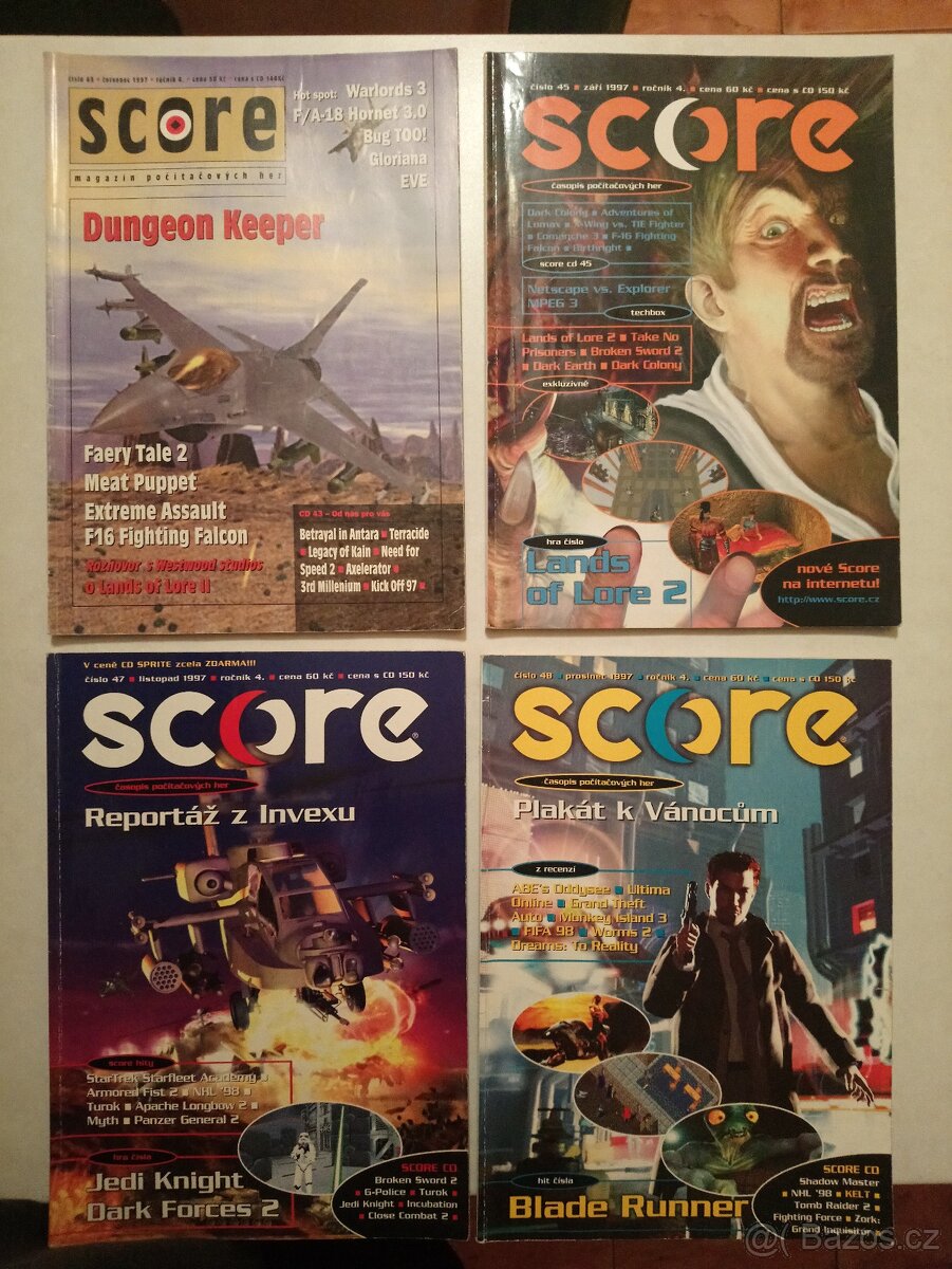 Časopisy SCORE č. 1 - 4