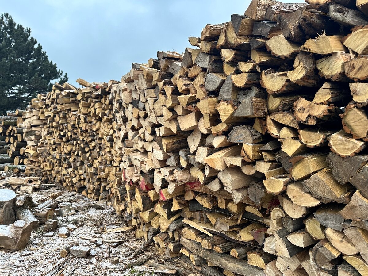 Palivové dřevo tvrdé,měkké,štípané - 4