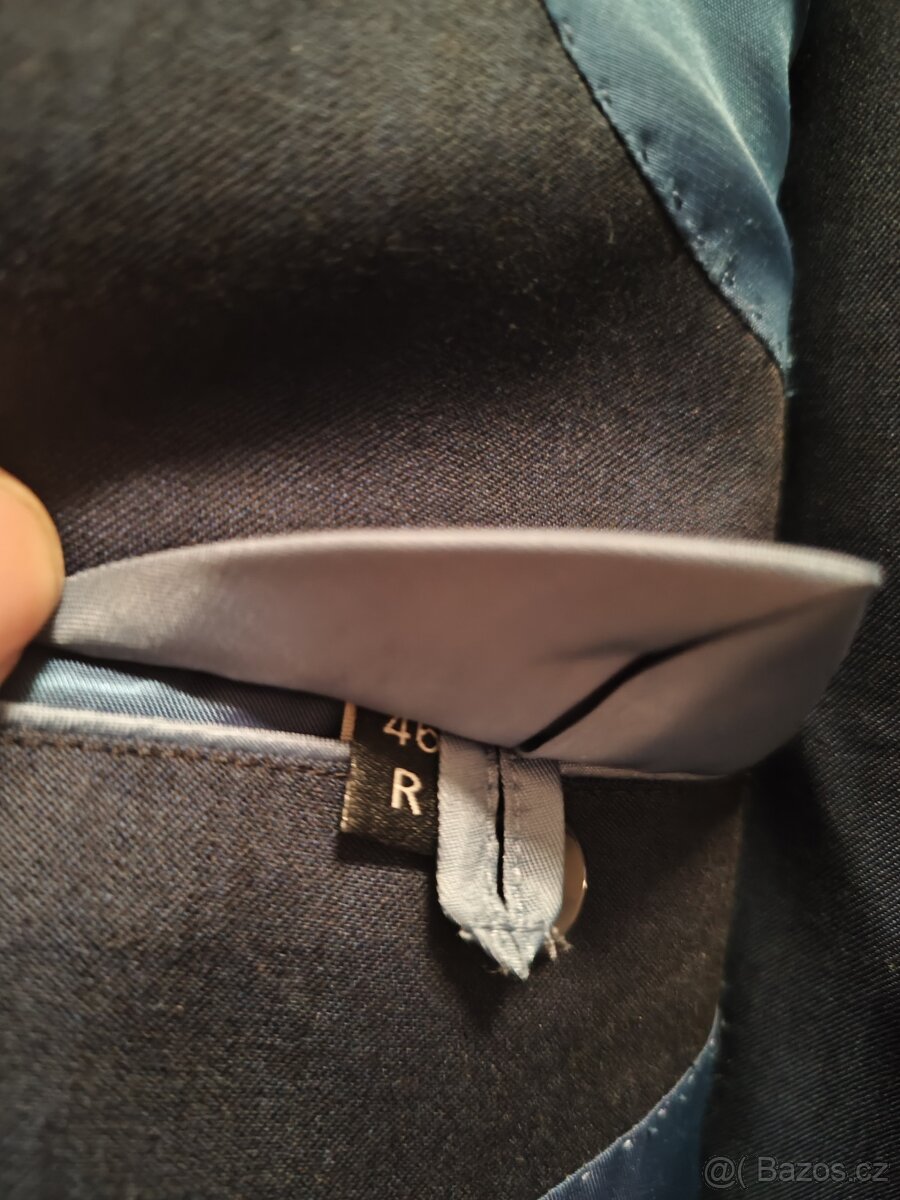 Pánský oblek T. M. Lewin - tmavě modrý - 4